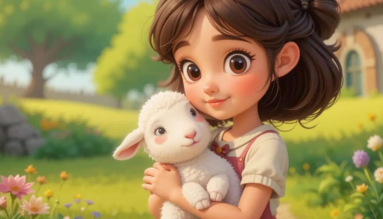 Mary had a little lamb words